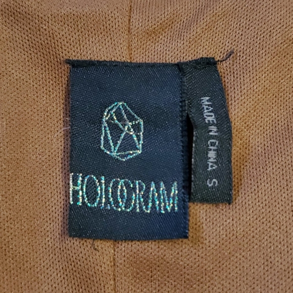 "HOLOGRAM" TAN FAUX SUEDE ROMPER! - Picture 5 of 6